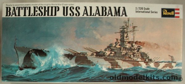 Revell 1/720 BB-60 USS Alabama, H487 plastic model kit